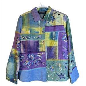 Vintage Indigo Moon Blazer Jacket Size S-M